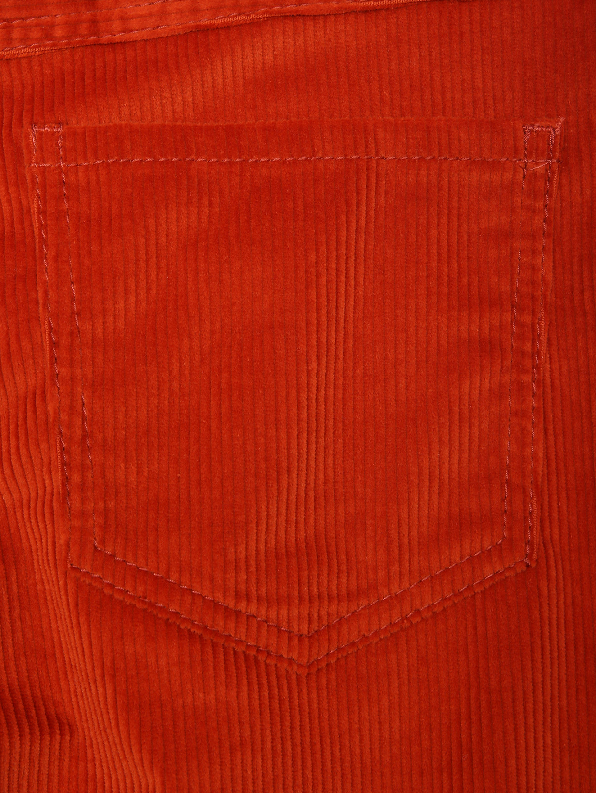 Вельветовые брюки свободного кроя с карманами Max&Co  –  Деталь  – Цвет:  Оранжевый
