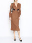 Платье-миди из шерсти с кружевными вставками Ermanno Scervino  –  МодельОбщийВид