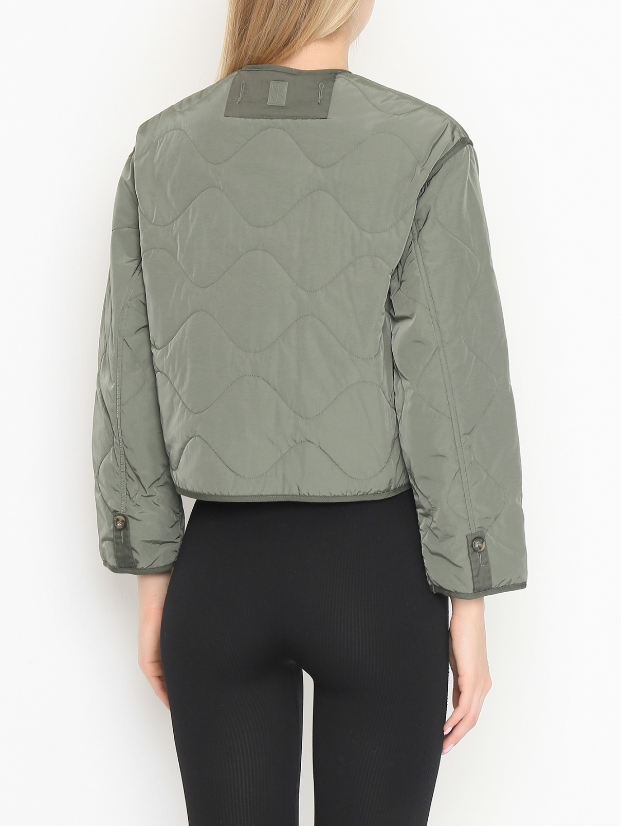 Укороченная стеганая куртка Weekend Max Mara  –  МодельВерхНиз1  – Цвет:  Зеленый