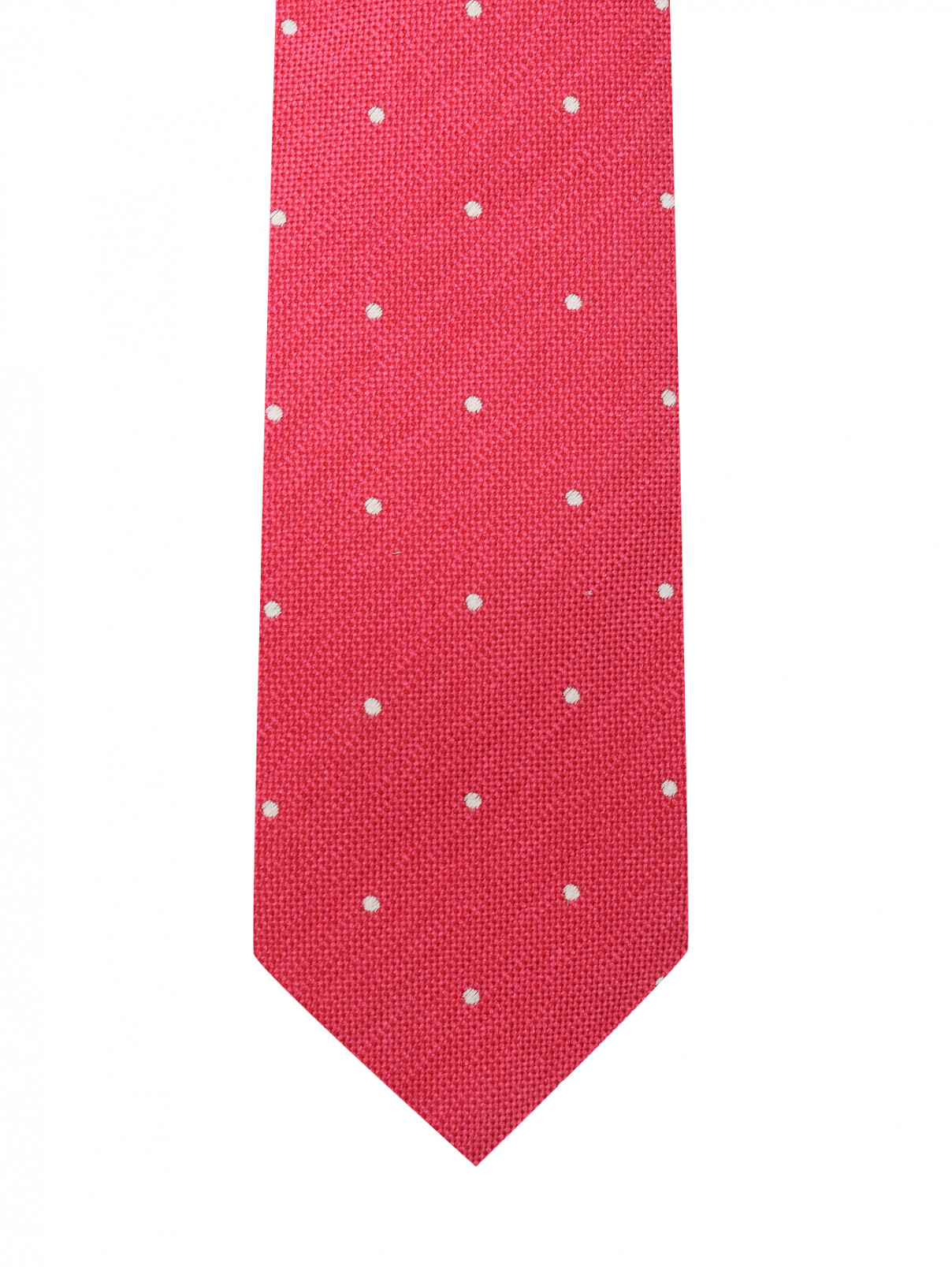 Галстук из шелка с узором Eton  –  Деталь1  – Цвет:  Розовый