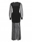 Шелковое платье-макси с длинным рукавом Daniele Carlotta  –  Общий вид