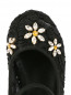Туфли из кружева декорированные кристаллами Dolce & Gabbana  –  Обтравка3