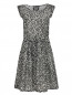 Платье из хлопка и шелка с узором Moschino Boutique  –  Общий вид