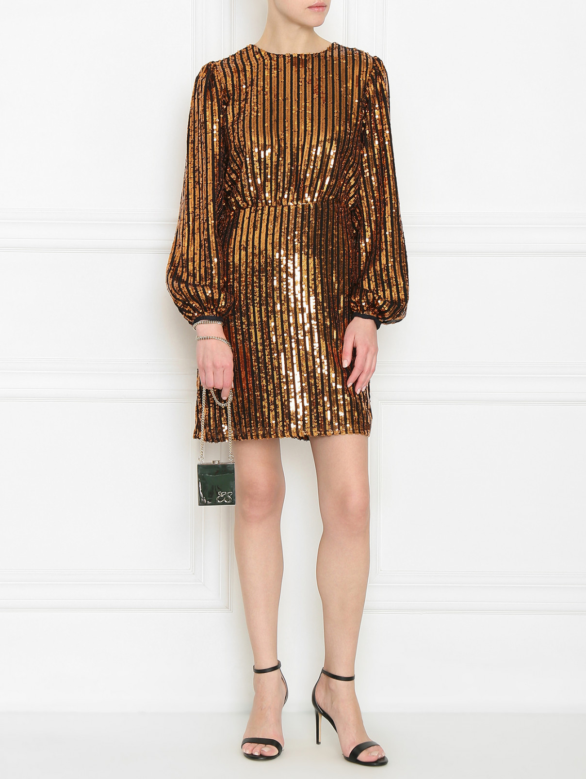 Клатч из латуни Ermanno Scervino  –  МодельОбщийВид  – Цвет:  Серый