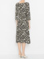 Платье из вискозы с цветочным принтом Comma  –  МодельВерхНиз1
