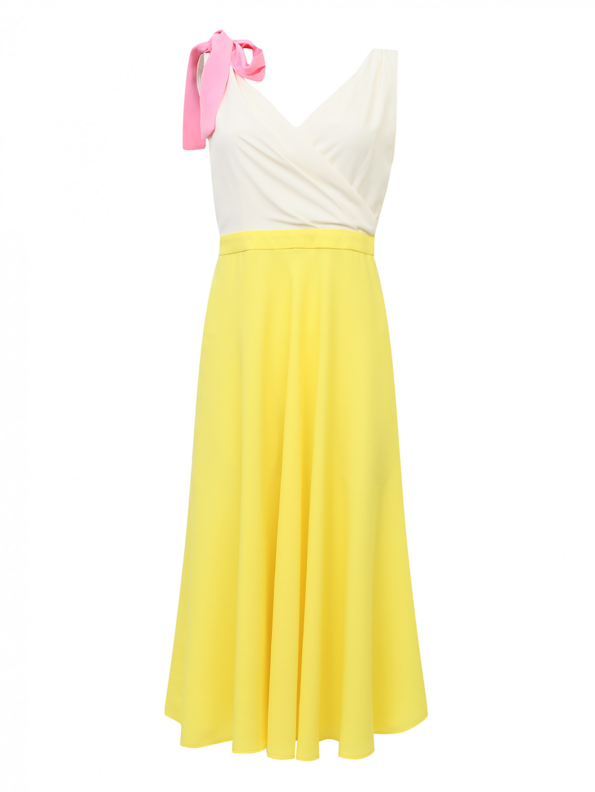 Платье без рукавов Max&Co  –  Общий вид  – Цвет:  Желтый