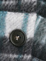 Рубашка-пальто из шерсти с узором "клетка" Marina Rinaldi  –  Деталь