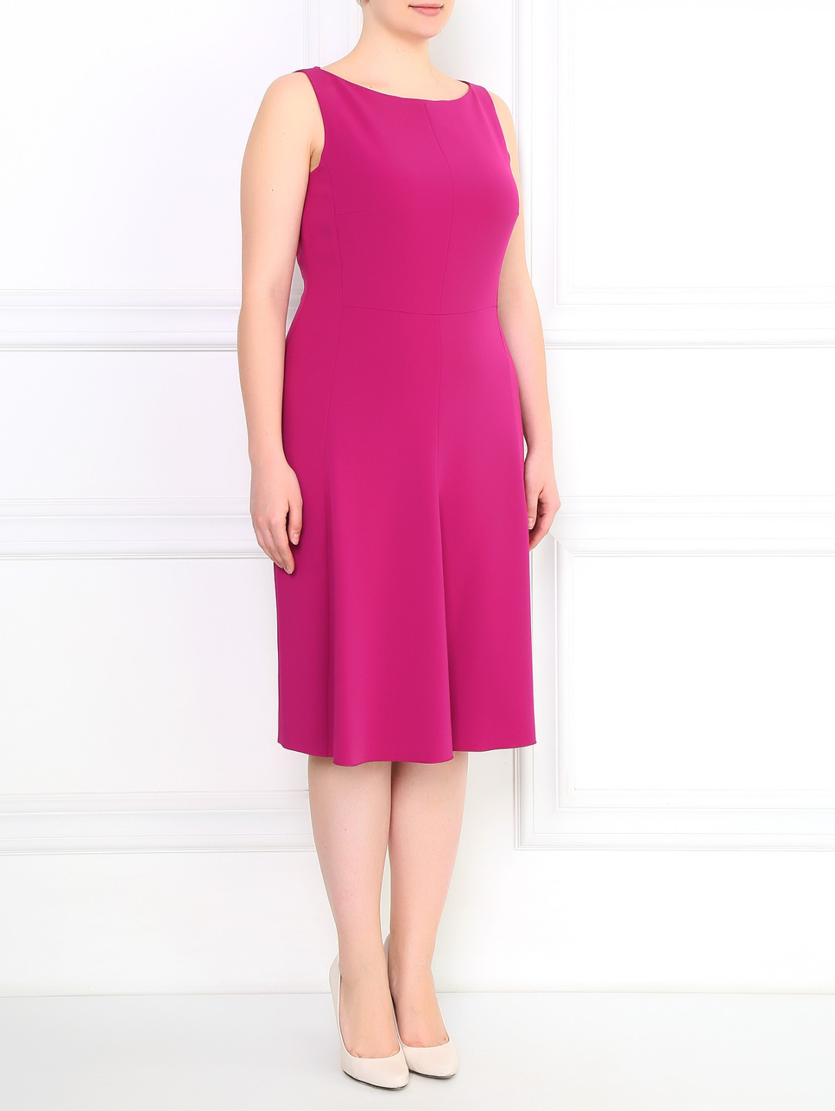 Платье-футляр Marina Rinaldi  –  Модель Общий вид  – Цвет:  Розовый