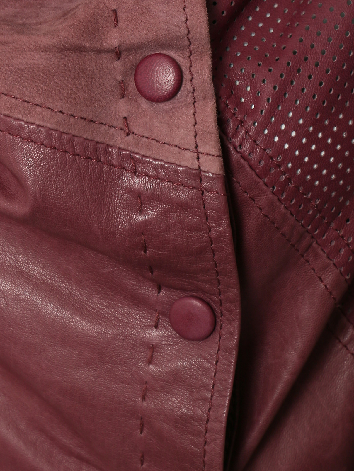 Куртка из кожи Isola Marras  –  Деталь  – Цвет:  Фиолетовый