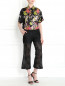 Блуза из шелка с абстрактным узором Jean Paul Gaultier  –  Модель Общий вид