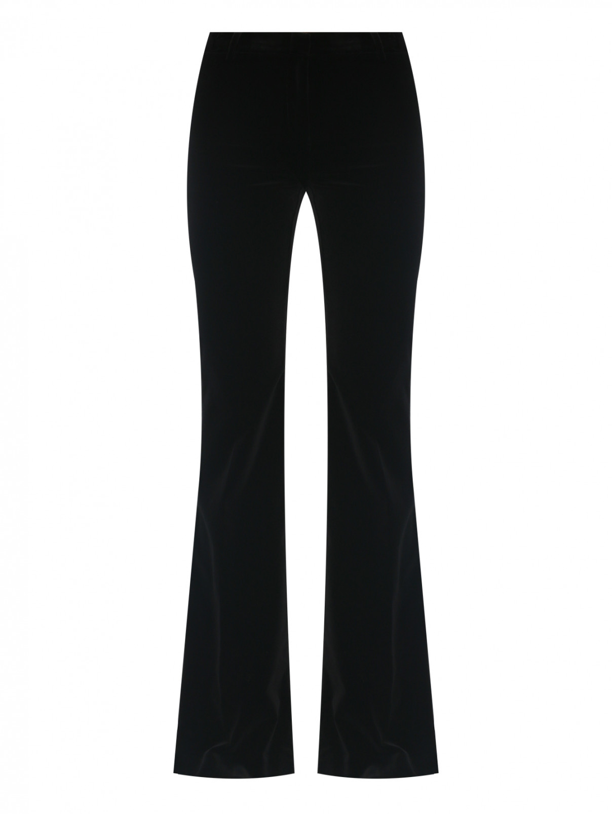 Бархатные брюки-клеш Etro  –  Общий вид  – Цвет:  Черный