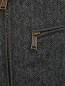 Куртка из шерсти с кожаными вставками Dsquared2  –  Деталь