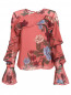 Блуза из шелка с воланом Keepsake  –  Общий вид