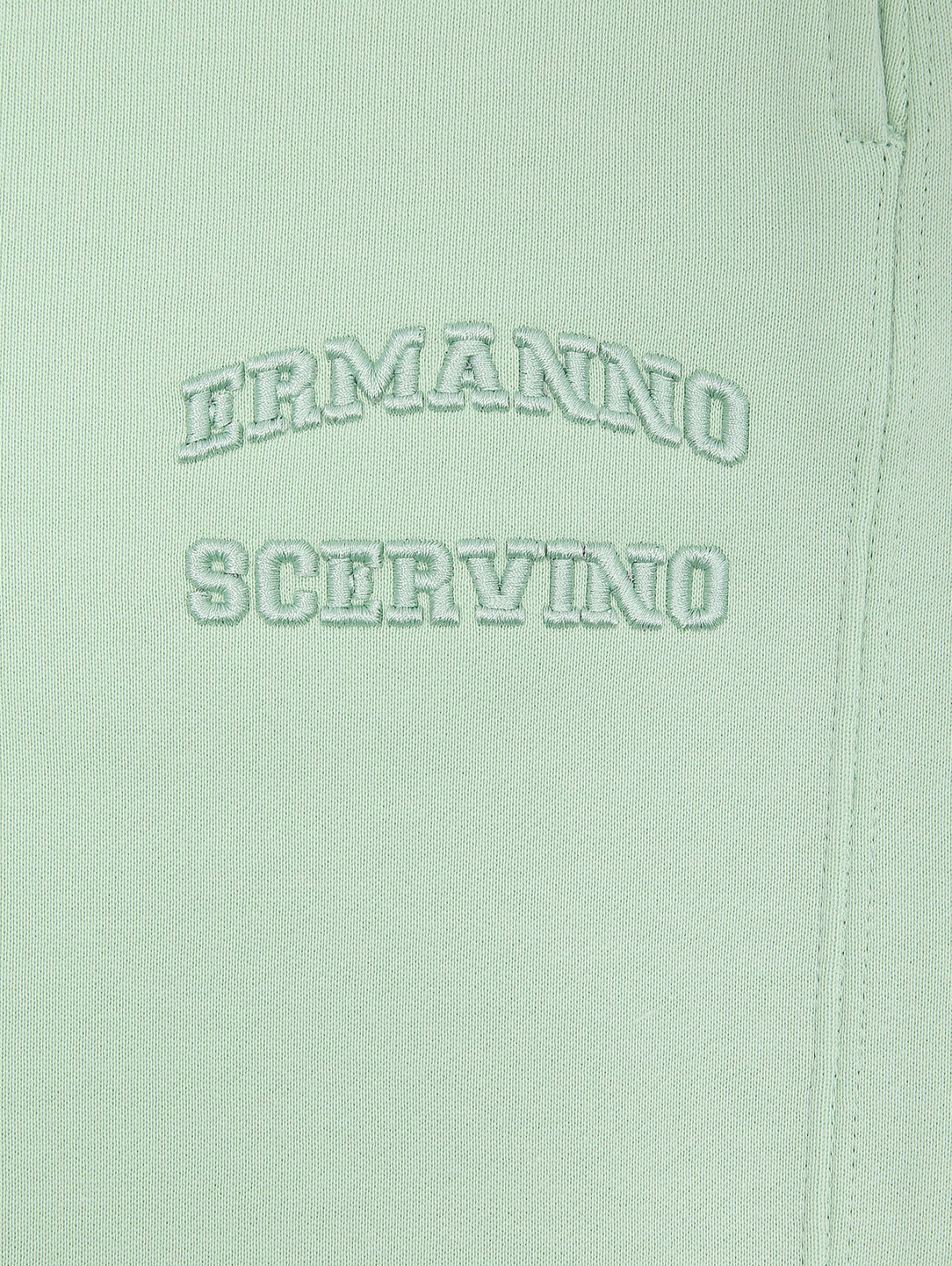 Трикотажные брюки на резинке Ermanno Scervino  –  Деталь  – Цвет:  Зеленый