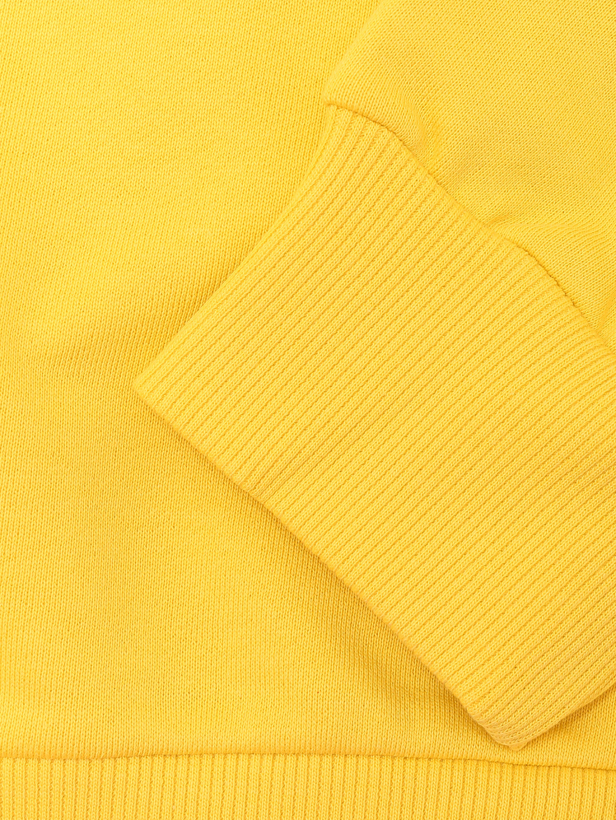 Толстовка с капюшоном из хлопка Diesel  –  Деталь1  – Цвет:  Желтый