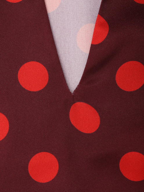 Блуза с узором горох - Деталь