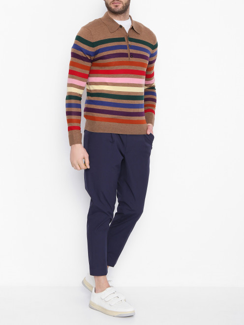 Джемпер из шерсти с узором Paul Smith - МодельОбщийВид