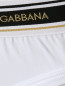 Трусы-брифы из хлопка с контрастной вставкой Dolce & Gabbana  –  Деталь