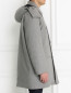 Пальто пуховое из шерсти на молнии с капюшоном Jil Sander  –  Модель Верх-Низ2