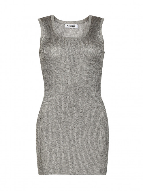 Базовый трикотажный топ из смешанного хлопка Jil Sander - Общий вид