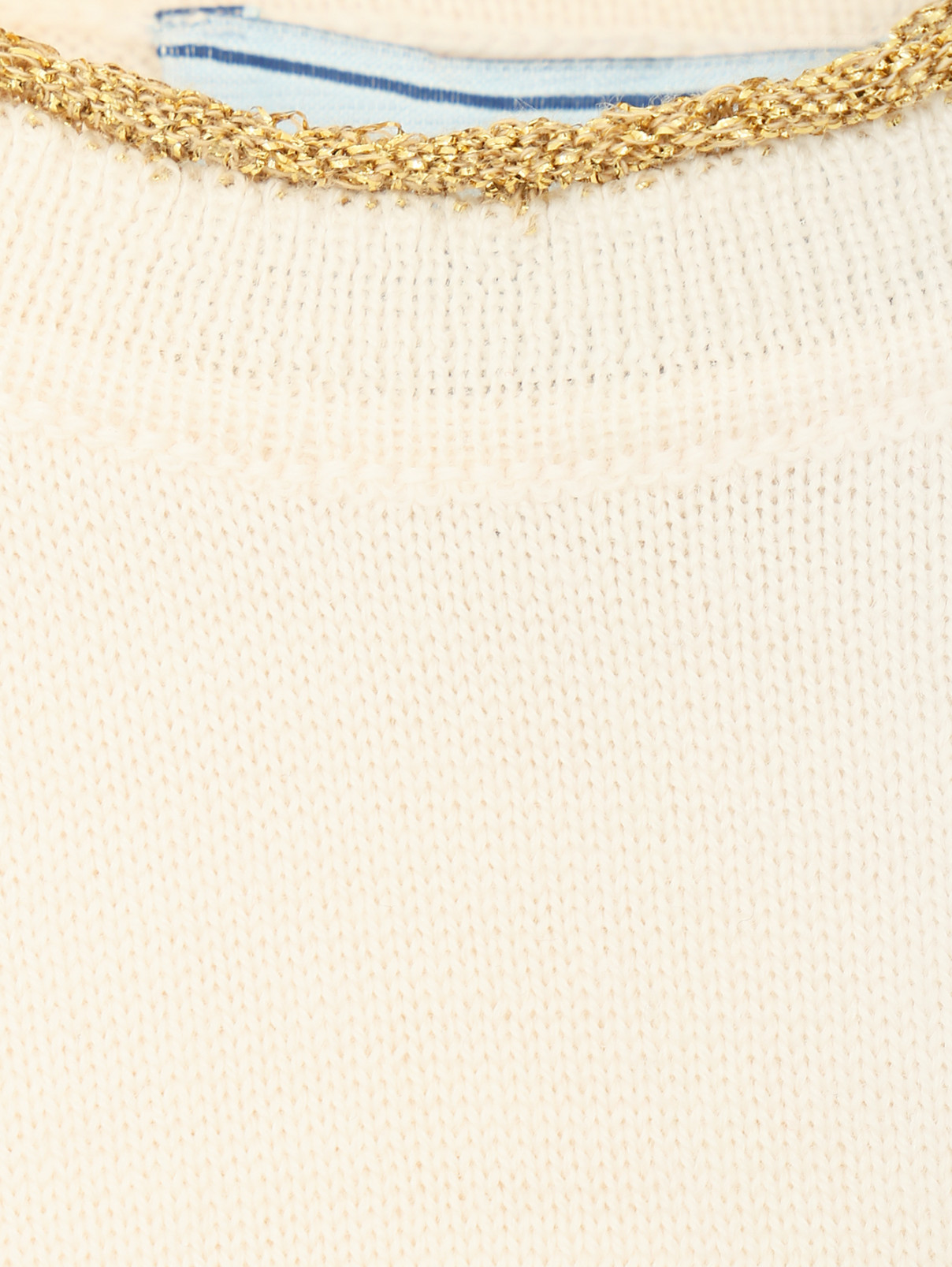 Джемпер с металлической нитью MiMiSol  –  Деталь  – Цвет:  Белый