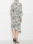 Платье с цветочным узором, с резинкой на талии Isabel Marant  –  МодельВерхНиз1