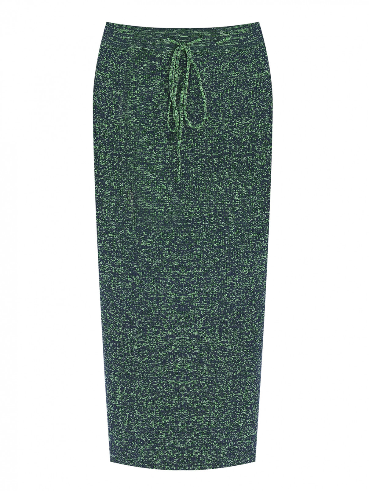 Трикотажная юбка-миди Essentiel Antwerp  –  Общий вид  – Цвет:  Зеленый