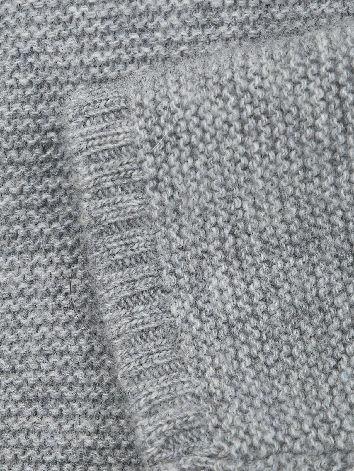 Кардиган из шерсти и вискозы с декором Aletta  –  Деталь1  – Цвет:  Серый