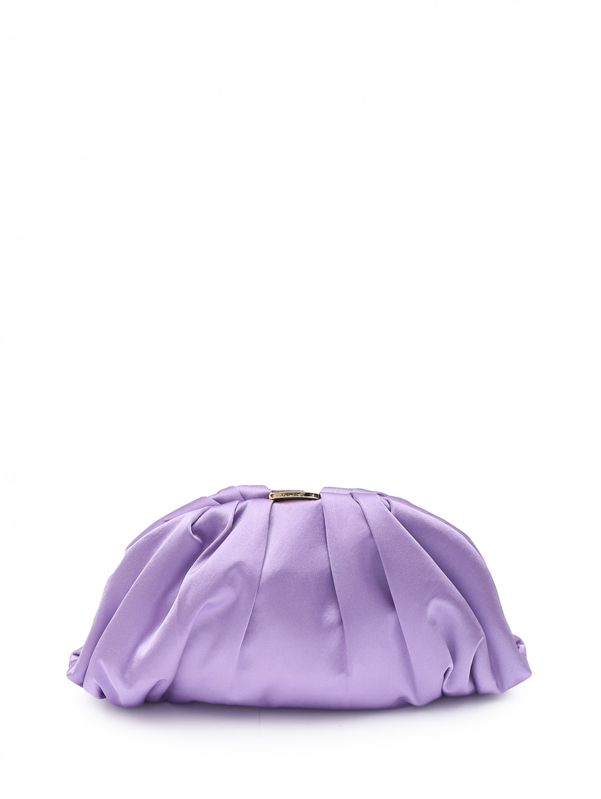Клатч из текстиля на цепочке Luisa Spagnoli  –  Общий вид  – Цвет:  Фиолетовый