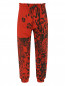 Трикотажные брюки с узором Dolce & Gabbana  –  Общий вид
