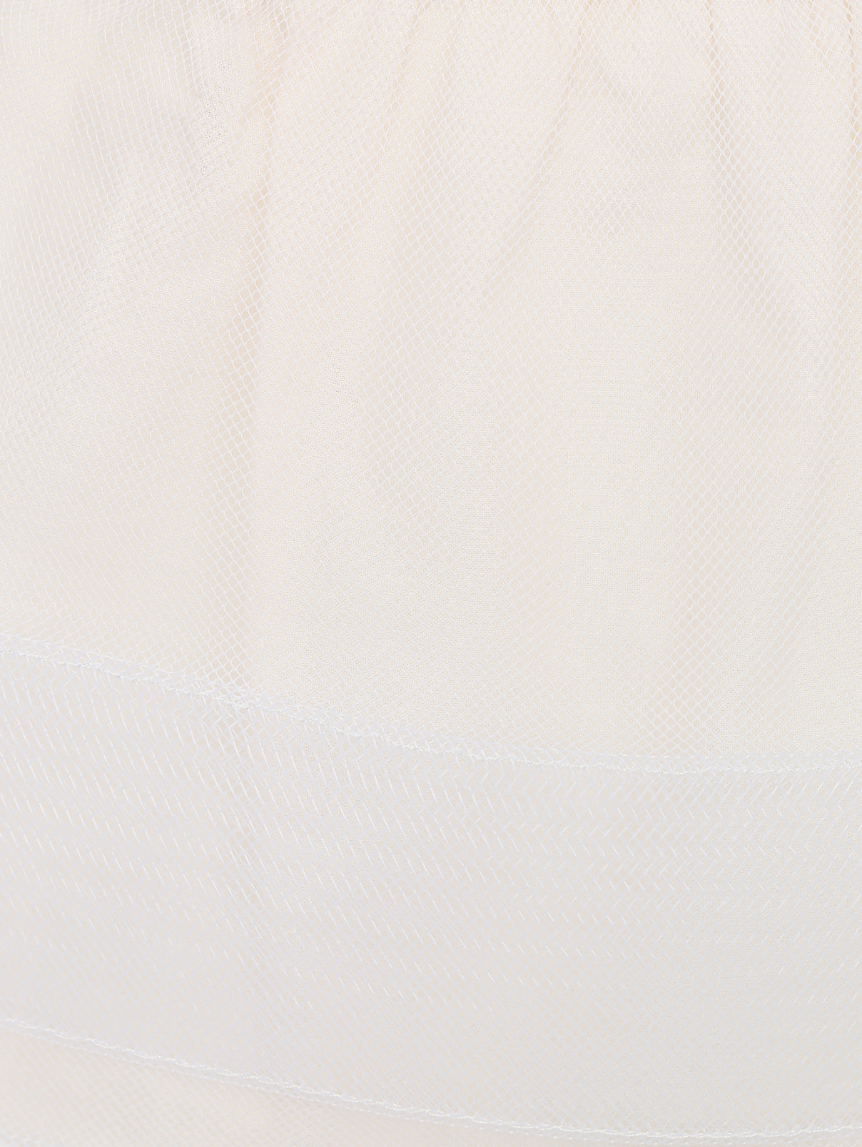 Юбка двухслойная нижняя Baby Dior  –  Деталь1  – Цвет:  Белый