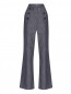 Расклешенные брюки из хлопка и льна с высокой посадкой Weekend Max Mara  –  Общий вид