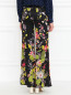 Легкие брюки из шелка с цветочным узором Jean Paul Gaultier  –  Модель Верх-Низ1