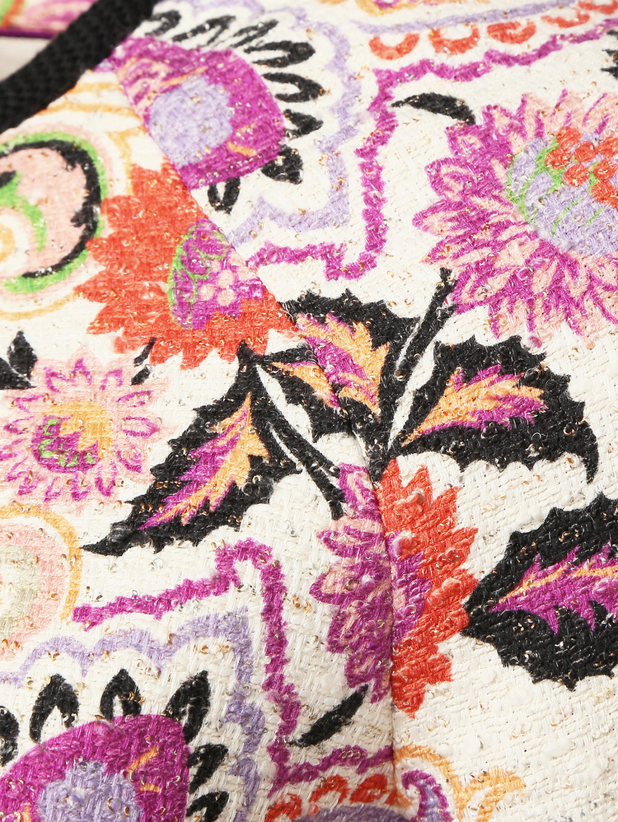 Легкое пальто из хлопка с абстрактным узором Etro  –  Деталь  – Цвет:  Мультиколор