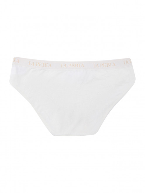 Трусы из модала с кружевом La Perla - Обтравка1