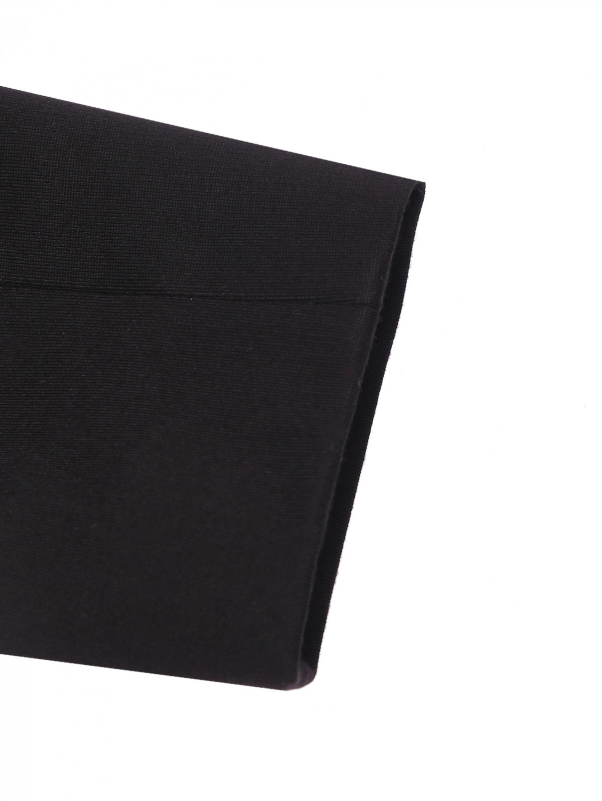 Укороченная блуза из смешанной вискозы на молнии Dorothee Schumacher  –  Деталь1  – Цвет:  Черный