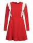 Платье-мини с контрастной отделкой Red Valentino  –  Общий вид