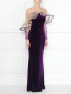 Платье бархатное с вышивкой бисером и пайетками Yanina  –  МодельВерхНиз