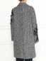 Пальто свободного кроя из шерсти декорированное вышивкой Ermanno Scervino  –  Модель Верх-Низ1