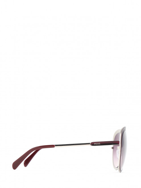 Солнцезащитные очки в оправе из металла - Обтравка2