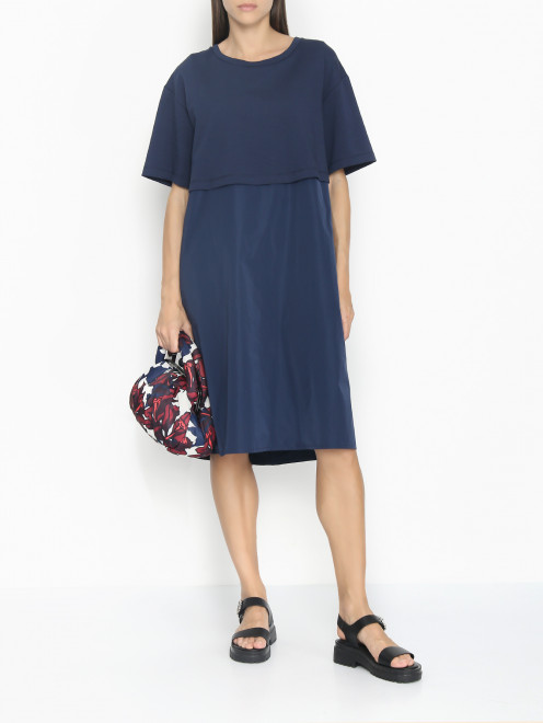 Комбинированное платье свободного кроя Weekend Max Mara - МодельОбщийВид