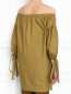 Удлиненная блуза из хлопка с короткими рукавами Sonia Rykiel  –  МодельВерхНиз1