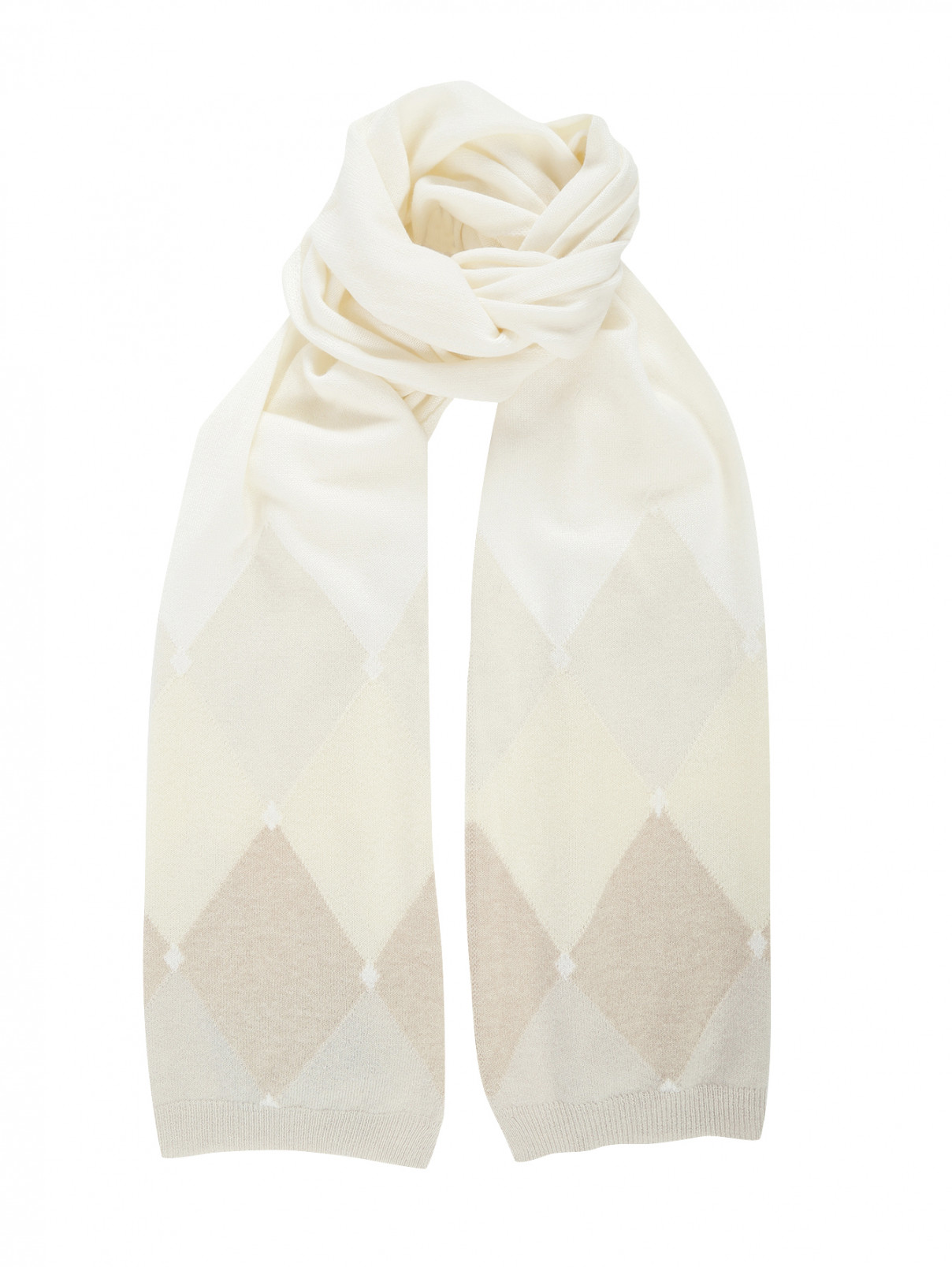 Кашемировый шарф с узором Ballantyne  –  Общий вид  – Цвет:  Узор