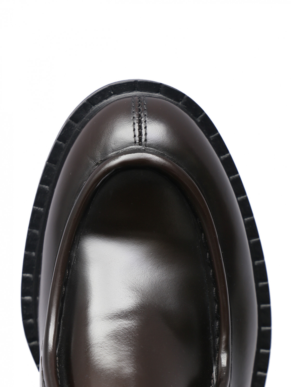 Туфли из гладкой кожи на шнуровке LARDINI  –  Обтравка3  – Цвет:  Коричневый