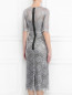 Платье из кружева металлик с контрастной аппликацией Antonio Marras  –  МодельВерхНиз1