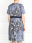 Платье-футляр из хлопка с цветоым узором Marina Rinaldi  –  Модель Верх-Низ1