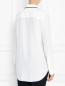 Блуза из шелка с контрастной отделкой Equipment  –  МодельВерхНиз1