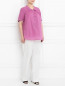 Блуза из хлопка с короткими рукавами Marina Sport  –  Модель Общий вид