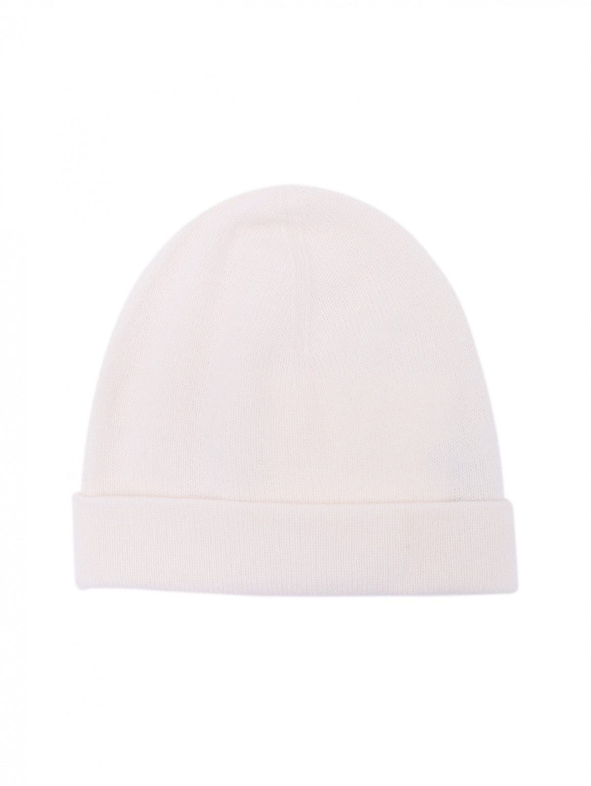 Трикотажная шапка из кашемира Max Mara  –  Общий вид  – Цвет:  Белый