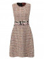 Платье-миди из фактурной ткани с вышивкой Giambattista Valli  –  Общий вид
